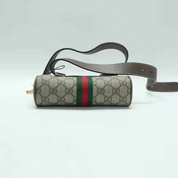 GUCCI Ophidia Brown Canvas Belt Bag 818-041725 - Picture 4 of 12